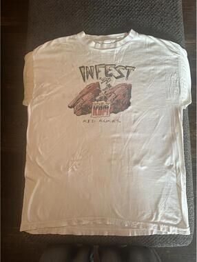 Vintage 1995 T Shirt Infest Red Rocks WKBI 106.7 Distressed *See Pics* HTF